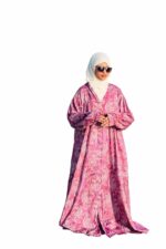 Stylish Printed Abaya for Women | Modest Islamic Wear | Full Length Long Sleeve Dress - Image 2