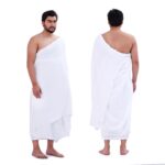 Sweet Needle Ihram Ehram Ahram for Men for Hajj and Umrah - 2 Towels, White - Hygienic Natural Pure Combed Cotton Towels 125 X 225 Cm - Image 2