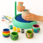 Toy Imagine Kids Pottery Wheel Kit – DIY Battery Operated Pottery Making & Painting Set with Modeling Clay, Sculpting Tools, Arts & Crafts Pot Maker for Boys & Girls Age 5+, Indoor Outdoor Activity, Return Gift - Image 2