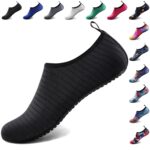 Water Shoes for Women Men Quick-Dry Aqua Socks Swim Beach Barefoot Yoga Exercise Wear Sport Accessories Pool Camping Must Haves Adult Youth Size, Black-w001, 5-6 Women/4-5 Men - Image 2