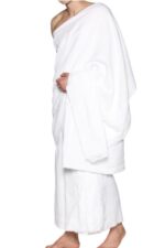 Weinbux Ahram Ihram Ehram Fabric Set Hajj Umrah Ziyarah Pilgrimage for Men Dry Fast 2 Soft and Thick Towels(top and Bottom) - Image 2