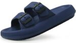 Weweya Sandals for Women and Men - Pillow Slippers - Double Buckle Adjustable Slides - EVA Flat Sandals - Image 2
