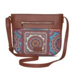 ZOUK Women's Vegan Handcrafted U Shaped Sling Bag - Image 2