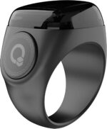 iQIBLA Smart Tasbih Zikr Ring, Muslim Prayer, Prayer timing reminder, OLED display, Tasbih Counter, Smart Ring, Wearable Technology, Waterproof (Black, 20mm) - Image 2
