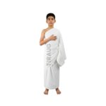 100% Pure Cotton Ihram for Boys (9–12 Years) | Terry Weave | 35x70 Inches | Soft & Absorbent Hajj & Umrah Ihram - Image 2