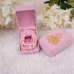 HADIYAH Pink Velvet Tasbeeh Combo Pearl Tasbeeh with Digital Counter - Image 3