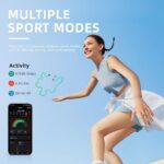 Smart Ring for Men & Women - Electronic Tasbih, Heart Rate/Sleep Monitoring, 5ATM Waterproof, Touch Control,Long Battery Live, No Subscription, iOS/Android(Gold, #12) - Image 4