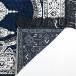 Premium Velvet Namaz Mat with Mosque Design 27X50 inches | Soft Prayer Mat (Janamaz) for Salah & Daily Namaz | Anti-Slip, Lightweight & Foldable | Ideal for Home, Mosque & Travel (BLUE) - Image 4