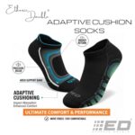 Etheric Double Half Terry Pure Combed Cotton Mid-Ankle Socks | Antibacterial, Arch Support, Cushioned Footbed | Jeans Shade Smiley Design | Men & Women | Pack of 3 - Image 5