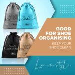 Lify Travel Shoe Bags, Portable Travel Shoe Tote Bags - Packing Organizers for Men and Women- Plain - Pack of 6 Pieces - Image 4