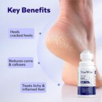 20% Urea Crack Heel Repair Foot Cream Roll On 50ml Foot Cream For Dry And Cracked Feet With 2% Lactic Acid, Olive Oil & Vitamin E | Help Heel Repair and Moisturise Cracked Heels - Image 4