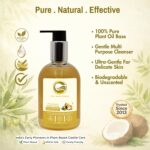 Natural Liquid Castile Soap | with Olive, Coconut, Castor & Palm Kernel Oils | Gentle Multi-Purpose Cleanser for Baby, Face, Body & DIY soap base | Vegan & Biodegradable | 330ml - Image 4