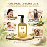 Natural Liquid Castile Soap | with Olive, Coconut, Castor & Palm Kernel Oils | Gentle Multi-Purpose Cleanser for Baby, Face, Body & DIY soap base | Vegan & Biodegradable | 330ml - Image 6
