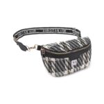 NFI essentials Waist Chest Bag for Women Belt Sling Pouch Crossbody Unisex Crossover Fanny Pack One Side Travel Handy Hiking Zip Bag Multipurpose Canvas Adjustable Thick Strap Shoulder Money Phone Bag - Image 3