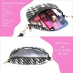 NFI essentials Waist Chest Bag for Women Belt Sling Pouch Crossbody Unisex Crossover Fanny Pack One Side Travel Handy Hiking Zip Bag Multipurpose Canvas Adjustable Thick Strap Shoulder Money Phone Bag - Image 4