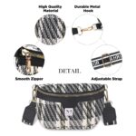 NFI essentials Waist Chest Bag for Women Belt Sling Pouch Crossbody Unisex Crossover Fanny Pack One Side Travel Handy Hiking Zip Bag Multipurpose Canvas Adjustable Thick Strap Shoulder Money Phone Bag - Image 7