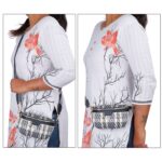 NFI essentials Waist Chest Bag for Women Belt Sling Pouch Crossbody Unisex Crossover Fanny Pack One Side Travel Handy Hiking Zip Bag Multipurpose Canvas Adjustable Thick Strap Shoulder Money Phone Bag - Image 8