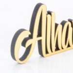 Bismillah Alhamdulillah Mashallah Islamic Home Decor | Islamic Table Decors | Ramadan Decoration | Eid Decor | Islamic Home Art | Muslim Gift (Gold, Alhamdulillah English) - Image 5