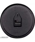 Islamic Kaaba & Madina Wall Clock for Home Decor – Silent Non-Ticking Round Analog Wall Clock with Green Islamic Design, Quartz Wall Clock for Living Room, Bedroom, Mosque & Prayer Room (Black Frame) - Image 3