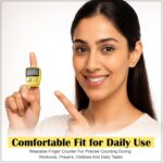 GLUN® Pack of 3 Finger Prayer Counter, 5-Digit Counting LCD Display Device, Ring Electronic Digital Finger Counter for Prayers & Various Counting Use (Random Colour) - Image 4