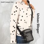 Pramadda Pure Luxury Gloss Leather Small Sling Bag for Men | Chest Slinger bag | Crossbody Bag| Side Bag Men | Mini Leather Slings | Corporate Gift Item | Passport Sling. - Image 9