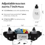 Proberos® Running Belt with Dual Water Bottles, Adjustable Hydration Belt and Waist Pack for Running and Cycling, Fanny Pack Fits 7 inches Phones, Waist Bag for Running Hiking Climbing - Image 4