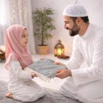 FAF Custom Baby Janamaz Prayer Mat | Customized Kids Islamic Prayer Rug for Boy & Girl (1 to 10) | Soft Thick Namaz Mat, Portable Travel Janemaaz | Mussalla for Home, Mosque, Hajj & Umrah (Grey) - Image 10