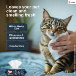 Pet Wipes for Dogs & Cats | 160 Count | 80 x Pack of 2 | Vet Recommended Grooming Wipes |Alcohol-Free Wet Wipes for Cats & Dogs|Pets Dry Bathing, Paw Cleaning| Aloe Vera, Jojoba Oil, Vitamin E - Image 4