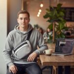 Waterproof Nylon Small Waist Bag for Men & Women | Convertible Crossbody Shoulder Bag with Adjustable Strap, 3 Pockets & Inner Divider | Stylish Travel Fanny Pack for Outdoor, Gym. (Light Grey) - Image 6