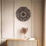 Auromin Metal Ayatul Kursi Written Islamic Wall Clock | Arabic Number Analog Wall Clock for Home and Hall, Living Room, Bedroom, Office | Islamic Calligraphy Decorative Items - Image 3