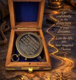 M.A & SONS Personalized Brass 100-Year Calendar 2 inches Compass with Wooden Box – Antique Nautical Compass for Camping, Hiking & Custom Engraved Gift - Image 6
