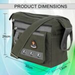 TULMAN Canvas Sling Cross Body Travel Office Business & College Messenger One Side Shoulder Bag Multi Pocket Sling Bag for Men & Women - 30 x 13 x 26 CM - Image 3
