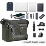 TULMAN Canvas Sling Cross Body Travel Office Business & College Messenger One Side Shoulder Bag Multi Pocket Sling Bag for Men & Women - 30 x 13 x 26 CM - Image 6