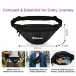 Billebon Waistbag with Dual Front Zippers and One Antitheft Pocket, Small Travel Carry for Men & Women, Utility Pouch for Hiking, Running, Sports and Daily Trips - Image 3