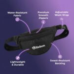 Billebon Waistbag with Dual Front Zippers and One Antitheft Pocket, Small Travel Carry for Men & Women, Utility Pouch for Hiking, Running, Sports and Daily Trips - Image 5