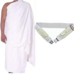 RBLISS CG Men's Ihram/AHRAM/EHRAM Set with Money and Ihram Belt for Hajj and Umrah Ehram Ahram - 2 Towels and Belts - Hygienic Bamboo Cotton Towels - Image 5
