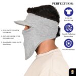 R2 Cotton Visor Face Mask | Unisex Balaclava | Full Face Ninja Mask | Unisex Bike Riding & Cycling, Anti Pollution Dust & Sun Protection Full Face Cover Reusable Visor Mask - Image 3