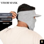 R2 Cotton Visor Face Mask | Unisex Balaclava | Full Face Ninja Mask | Unisex Bike Riding & Cycling, Anti Pollution Dust & Sun Protection Full Face Cover Reusable Visor Mask - Image 4
