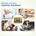 Wiz Single Refreshing Wet Wipes – Individually Wrapped Single Sachet - 100 Count |Alcohol-Free, Paraben-Free, pH Balanced Biodegradable | Face & Hand Cleaning Wipes for Travel & Daily Hygiene - Image 7