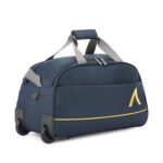 Aristocrat Cadet Polyester 62 Cms Wheel Travel Duffle Bag (Blue), W-30 CM - Image 4