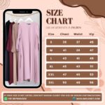 Two Pieces Abaya Dress with Zip On Front made with Nida Matte Fabric - Knee length Burqa for Women and Girls - Image 4