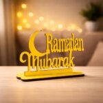 CraftVatika Ramadan Mubarak Decorative Wooden Table Showpiece – Premium Festive Home Décor for Ramadan & Eid Celebrations Islamic Home Decoration, Ramzan Gift, Eid Mubarak Decoration Items - Image 5