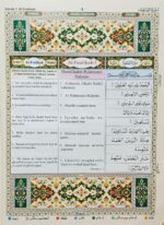 The Holy Quran Coloured Edition Urdu Translation in Roman Script with Transliteration And Arabic Text By Hazrat Maulana Ashraf Ali Thanvi ... Hardcover with free rehel and juzdan cover - Image 5