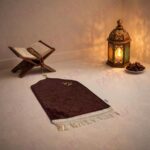 FAF Custom Baby Janamaz Prayer Mat | Customized Kids Islamic Prayer Rug for Boy & Girl (1 to 10) | Soft Thick Namaz Mat, Portable Travel Janemaaz | Mussalla for Home, Mosque, Hajj & Umrah (Brown) - Image 6