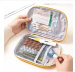 First Aid Bag Empty,Small Portable Empty First Aid Kit Bag Waterproof Section Dividers Travel Medicine Bag for Emergency for Home Office Car Outdoors Boat Camping Hiking Cycling (Red) - Image 3