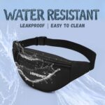 VRPRIME Waist Bag for Men Side Bag | Fanny Waist Pouch Pack | Travel Side Sling Waist Bag | Travel Essentials for Running, Riding a Bike (Black) - Image 7