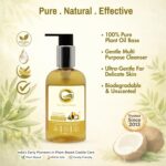 Natural Pure Liquid Castile Soap Unscented | Gentle, Safe & Multipurpose Biodegradable Cleanser | Ideal for Sensitive Skin, DIY & Soap Base | Sulphate & Paraben-Free | 270 ml - Image 4