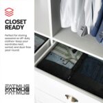 FATMUG Packing Cubes Travel Pouch Bag Organiser Set of 8 (2 x Large, Medium, Small and Slim) - Black(Polyester) - Image 8