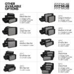 FATMUG Packing Cubes Travel Pouch Bag Organiser Set of 8 (2 x Large, Medium, Small and Slim) - Black(Polyester) - Image 10