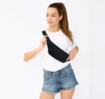 Waist Pack Bag Fanny Pack for Men & Women with Adjustable Strap for Outdoors Workout Traveling Casual Hands-Free Wallets Running Hiking Cycling (Black) - Image 6